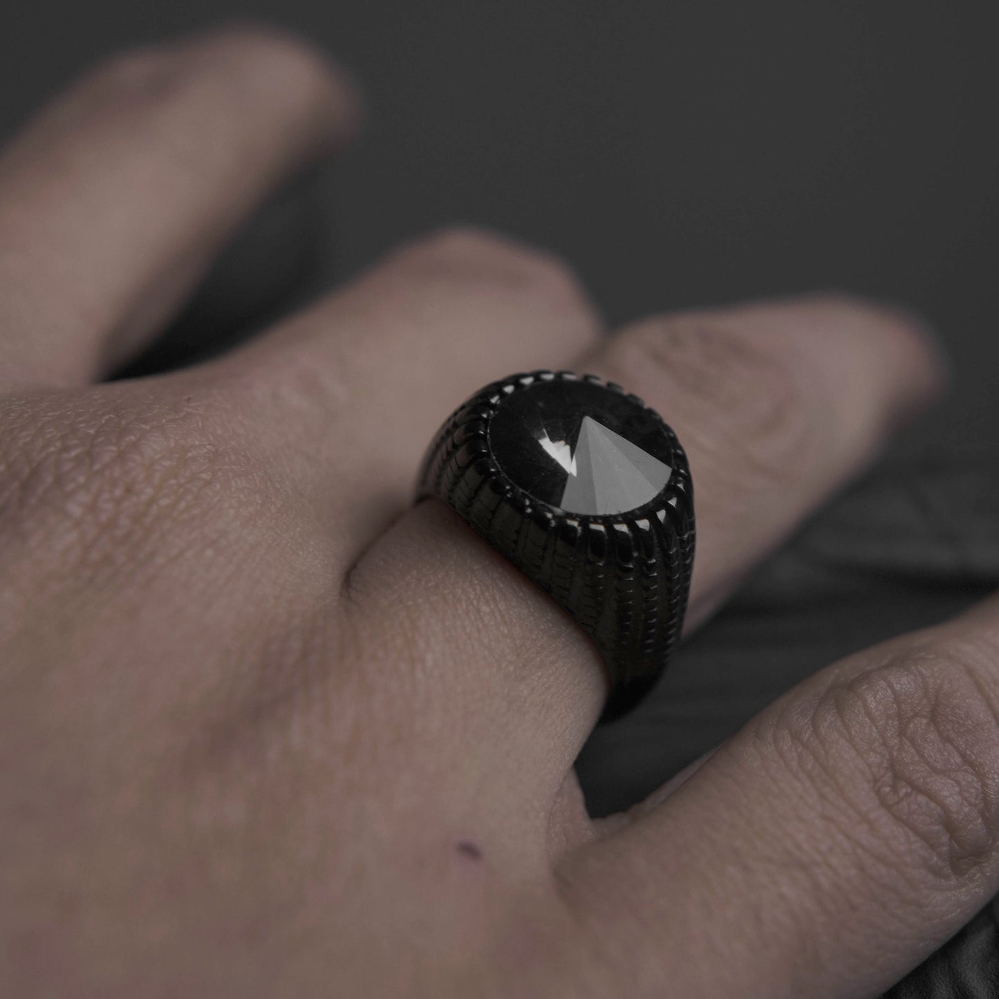 Dark Diamond Ring