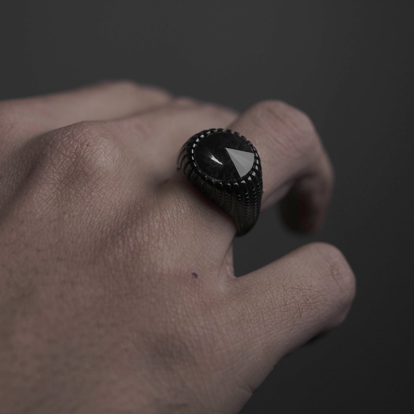 Dark Diamond Ring