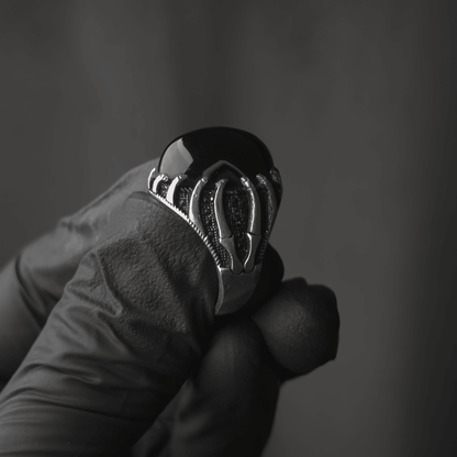 Death Grip Aqeeq Ring (Chaandi)