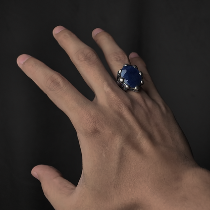 Dragon Claw Sapphire Ring (Sapphire/Neelum Stone)