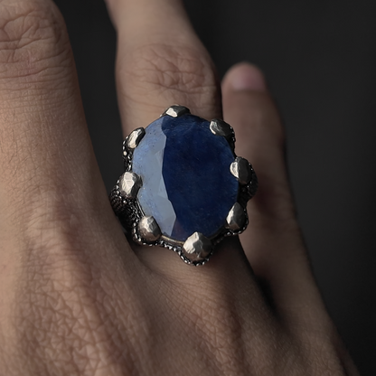 Dragon Claw Sapphire Ring (Sapphire/Neelum Stone)