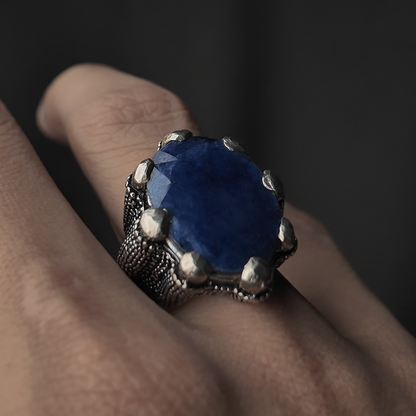 Dragon Claw Sapphire Ring (Sapphire/Neelum Stone)