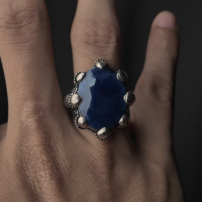 Dragon Claw Sapphire Ring (Sapphire/Neelum Stone)