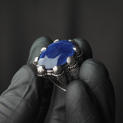 Dragon Claw Sapphire Ring (Sapphire/Neelum Stone)