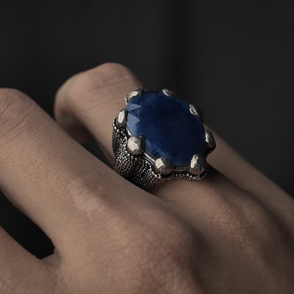 Dragon Claw Sapphire Ring (Sapphire/Neelum Stone)