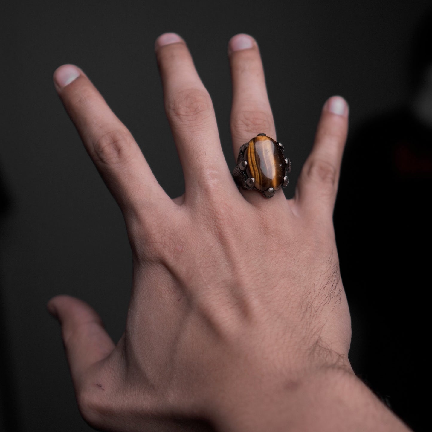 Tiger Claw Ring (Chaandi) King Size